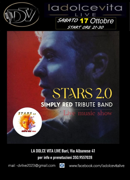 Gran concerto SIMPLY RED tributo by STARS 2.O at La DolceVita Live/Bari