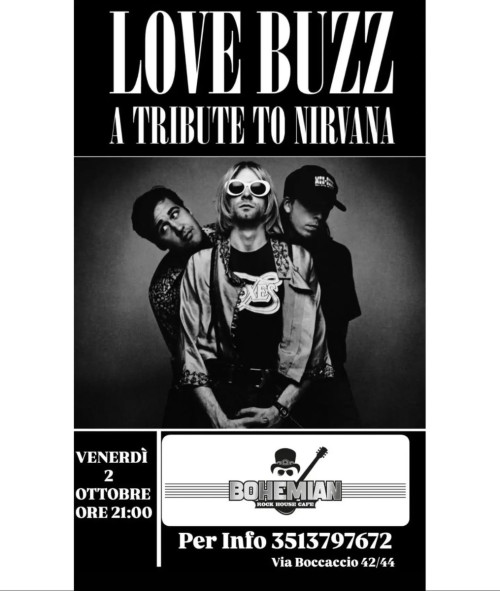 Love Buzz A Tribute to Nirvana live at Bohémian Rock House Cafè