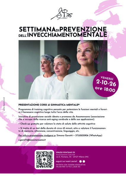 Settimana della Prevenzione Dell'invecchiamento Mentale
