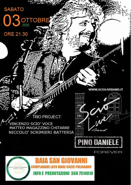 Scio' Live Band -Pino Daniele Forever trio in concerto