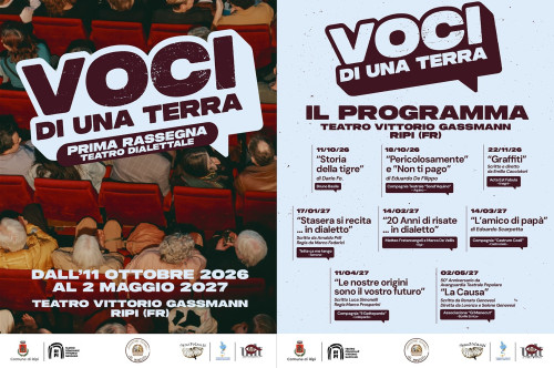 VOCI DI UNA TERRA -  la prima rassegna di teatro dialettale
