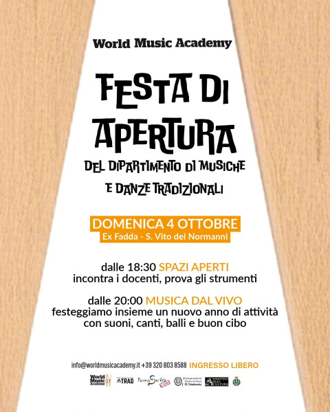 Festa di apertura del dipartimento di danze e musiche tradizionali