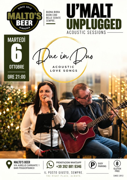 Storie d'amore e altri disastri: Due in Duo acoustic love songs