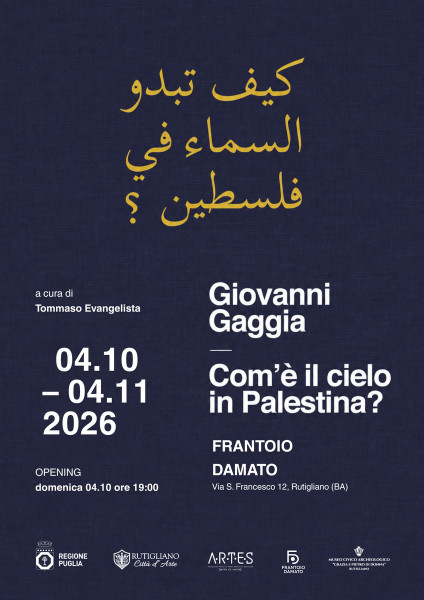 Giovanni Gaggia. Com’è il cielo in Palestina?