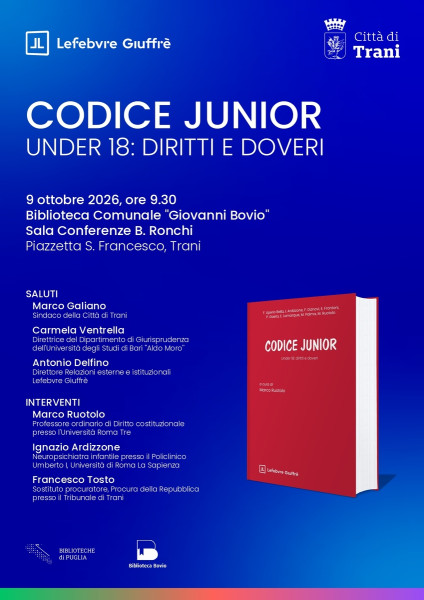 Presentazione del volume CODICE JUNIOR. UNDER 18: DIRITTI E DOVERI