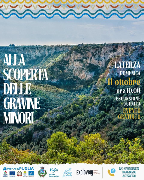 Alla scoperta delle Gravine minori