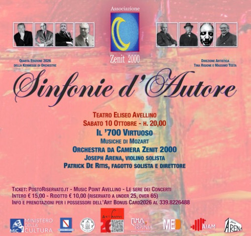 Sinfonie d’autore – Il ’700 virtuoso con Joseph Arena e Patrick De Ritis