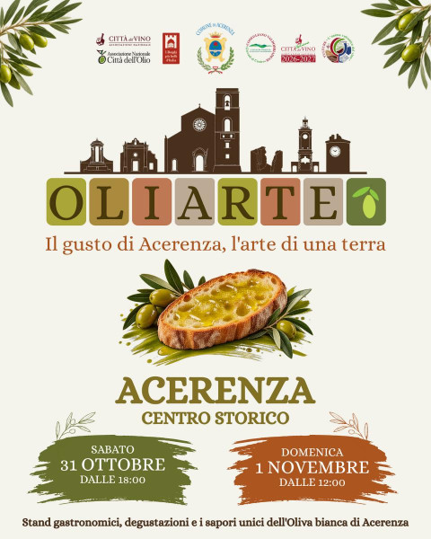 OLIARTE: il gusto di Acerenza, l’arte di una terra!