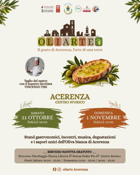 OLIARTE: il gusto di Acerenza, l’arte di una terra!