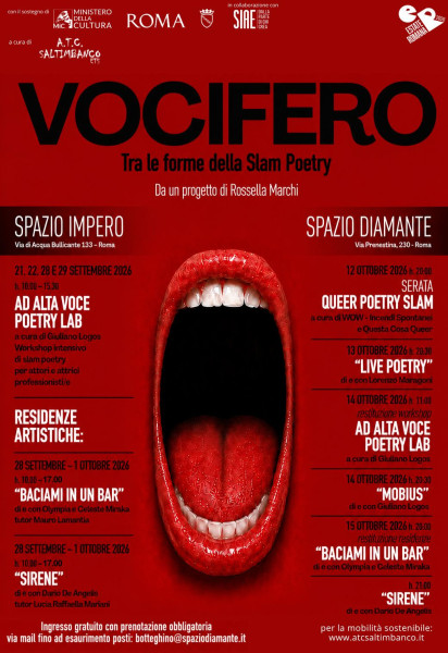 VOCIFERO – Tra le forme della Slam Poetry con Lorenzo Maragoni e Giuliano Logos