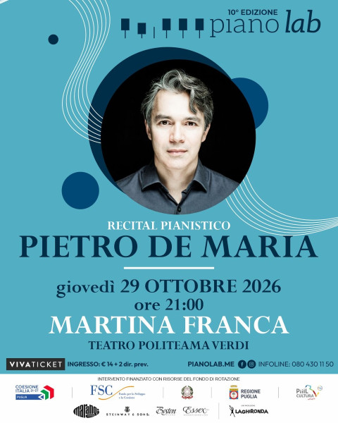 Recital Pianistico Pietro De Maria - Piano Lab 2026