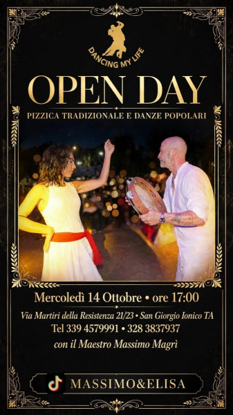 Open Day di pizzica col maestro Massimo Magrì