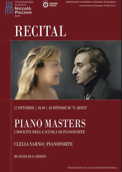 PIANO MASTERS   -   Recital della pianista Clelia Sarno