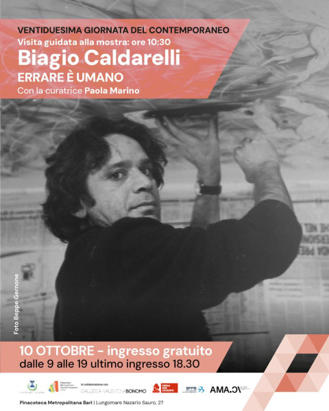 Giornata del Contemporaneo: visita guidata alla mostra “Errare è umano” con Biagio Caldarelli