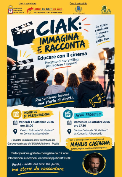 Ciak. Immagina e racconta. Educare con il cinema.