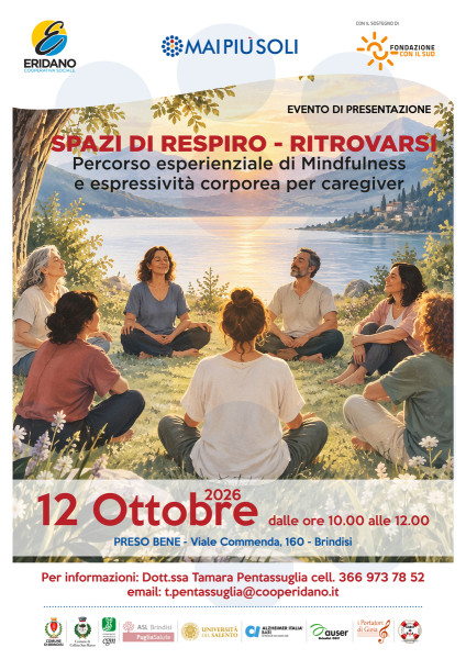 Spazi di respiro  Ritrovarsi Percorso esperienziale di Mindfulness e espressivita corporea per caregiver di persone con Alzheimer.