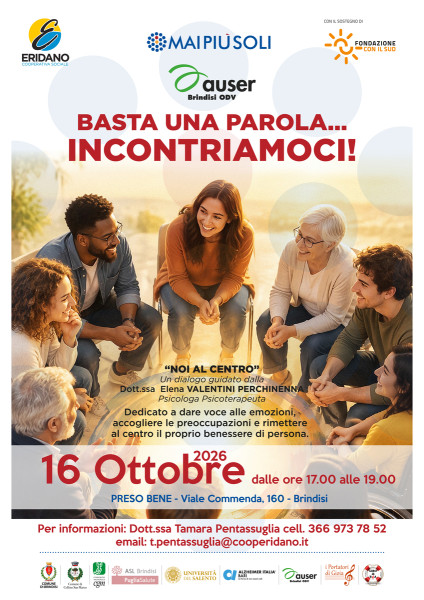 "Basta una parola... incontriamoci!"