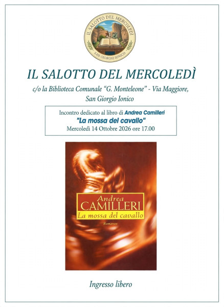 Incontro dedicato al libro "La mossa del cavallo" di Andrea Camilleri