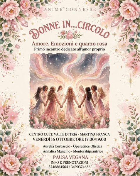 Donne in...circolo. Amore, emozioni e quarzo rosa