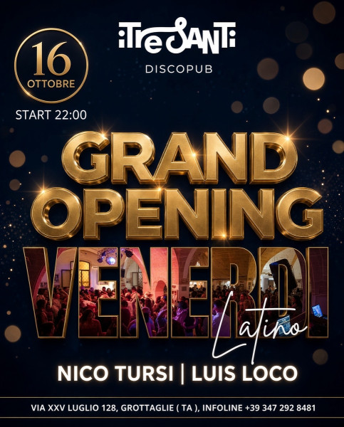 Inaugurazione Venerdì Latino