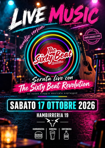 The Sixty Beat REVOLUTION acoustic version Mad(e) in Duo #LIVE@HAMBIRRERIA 19 - Pulsano (Ta)