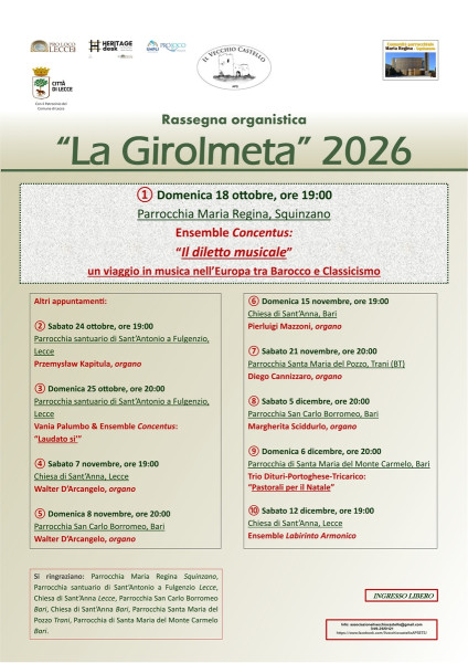 La Girolmeta 2026: Ensemble Concentus in concerto