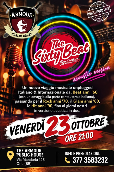 The Sixty Beat REVOLUTION acoustic version Mad(e) in Duo #LIVE@The Armour - Oria (Br)