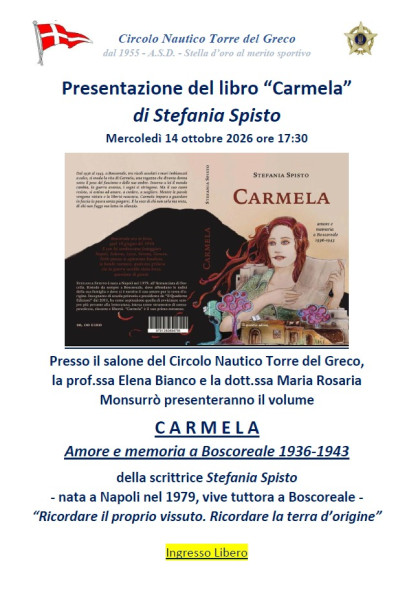 Presentazione del libro Carmela di Stefania Spisto