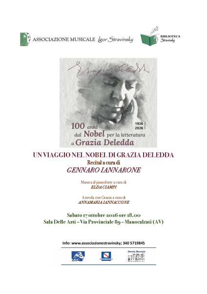 Un viaggio nel Nobel di Grazia Deledda – recital di Gennaro Iannarone