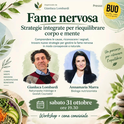 FAME NERVOSA: Comeriequilibrare corpo e mente. Cena ok