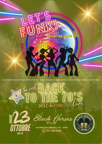 BACK TO THE 70’s _ live music