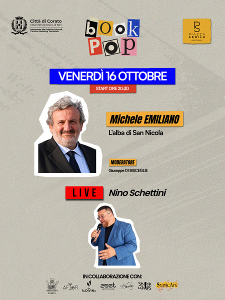 Michele Emiliano a Book Pop