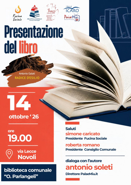 Presentazione di “Radice d’esilio” di Antonio Galati