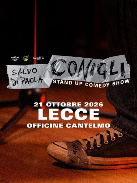 Salvo di Paola in "Conigli" stand up comedy show a Lecce