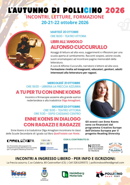 Autunno di Pollicino 2026 con Alfonso Cuccurullo ed Enne Koens