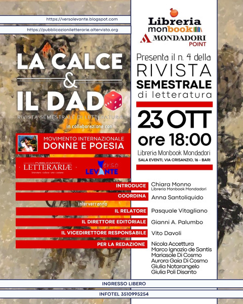 Presentazione del n.4 della rivista La calce e il dado