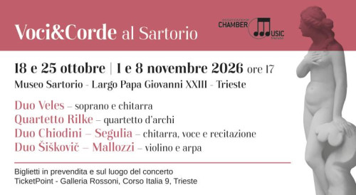Voci e Corde al Sartorio con il Duo Veles