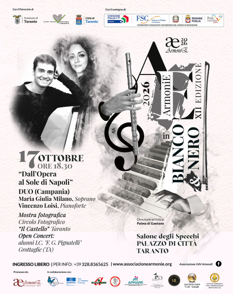 Torna ArmoniE in Bianco & Nero con Soprano e Pianoforte