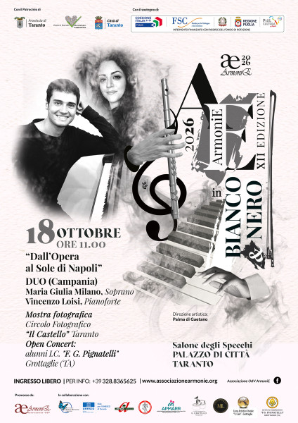 Torna ArmoniE in Bianco & Nero con Soprano e Pianoforte