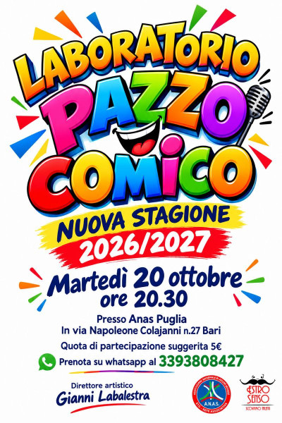 LABORATORIO PAZZO COMICO