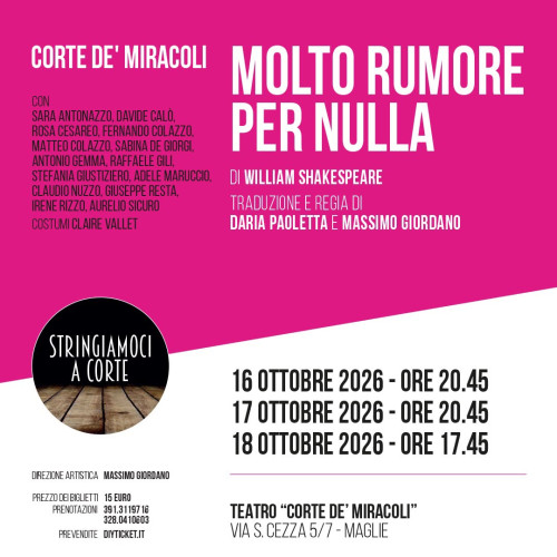 Molto rumore per nulla con Daria Paoletta e Massimo Giordano