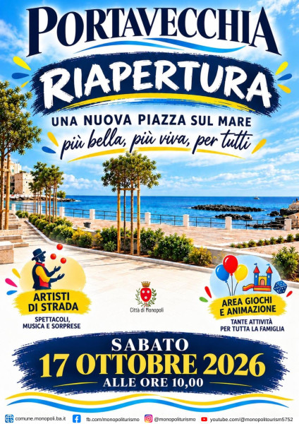 Portavecchia, artisti di strada e giochi per bambini
