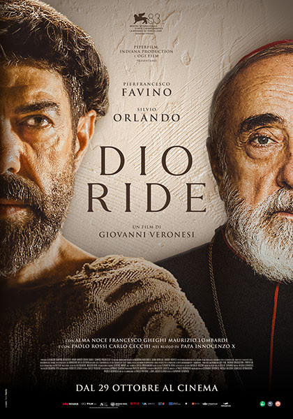 Dio ride con Giovanni Veronesi, Pierfrancesco Favino e Silvio Orlando