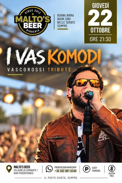 I Vaskomodi(tribute Vasco rossi)@Malt's beer Bari