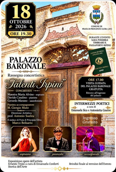 MUSICA: A PRATA DI PRINCIPATO ULTRA TORNA TALENTI IRPINI, TRA POESIA E ARTI VISIVE