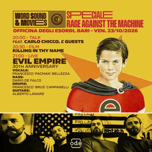 Rage Against the Machine – Evil Empire 30th Anniversary feat. Francesco Bellezza, Dario De Falco, Francesco Campanelli e Alberto Lanard