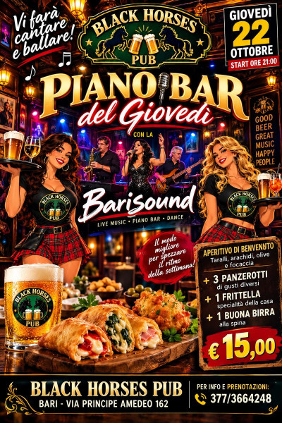 Piano bar con la Barisound