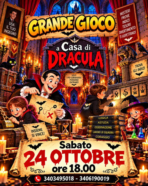 A CASA DI DRACULA. Grande gioco a premi