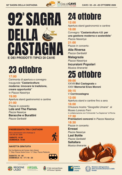 92ª Sagra della Castagna e dei Prodotti Tipici