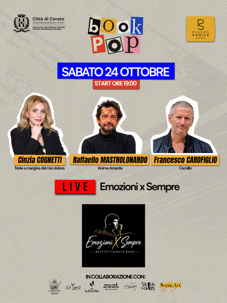 Gli ospiti dell'ultima serata della rassegna "Book Pop"